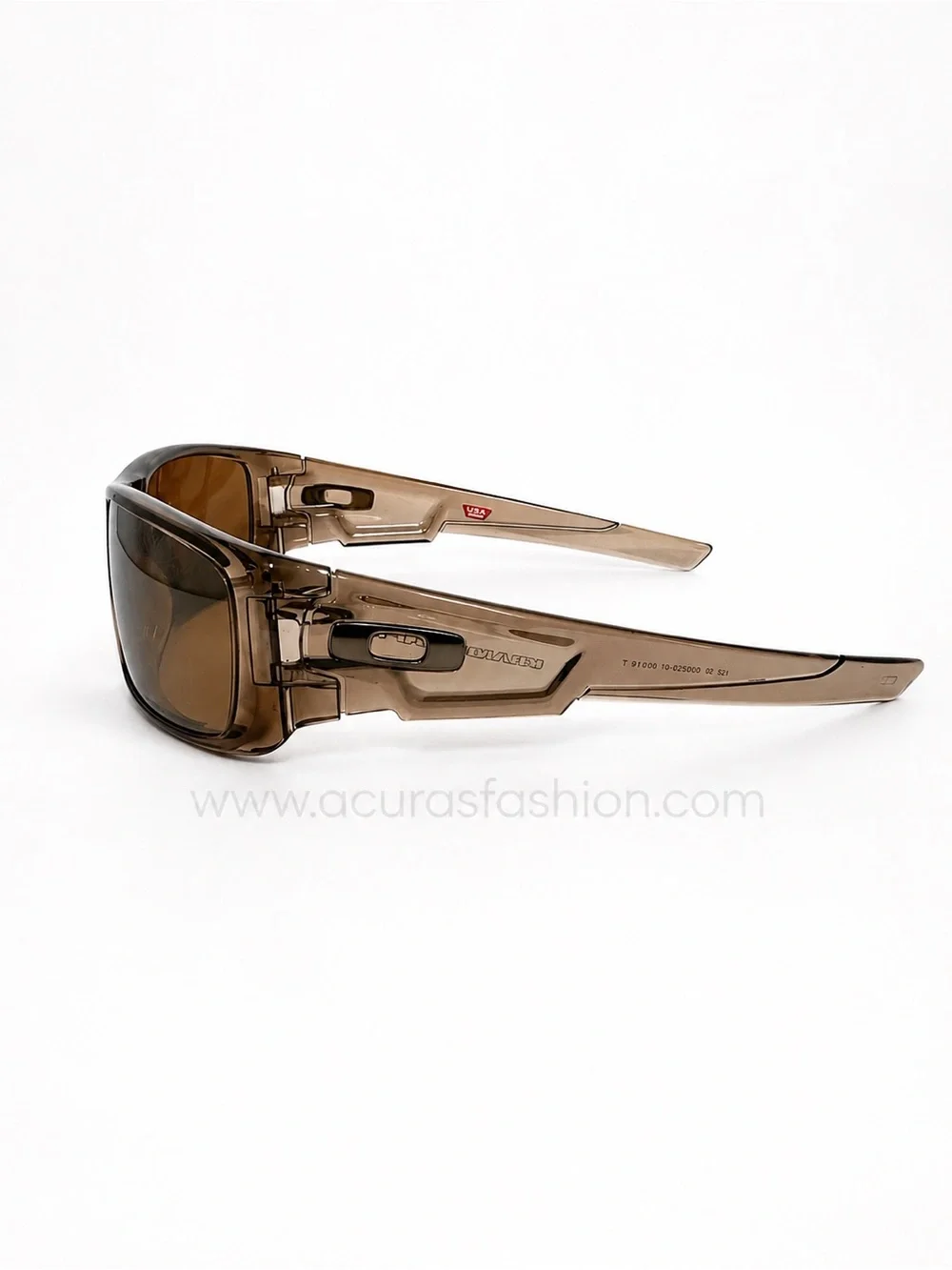 Oakley Brown Transparent Frame Sunglasses with Brown Lenses